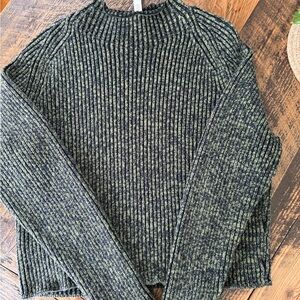 size large Lululemon Cotton-Cashmere Blend Mock Neck Sweater